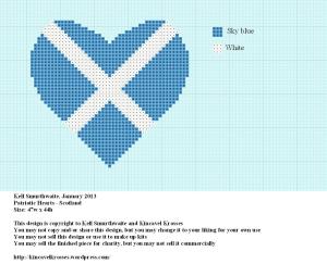 Patriotic heart - Scottish