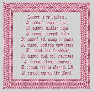 What Cancer Cannot Do stitch view