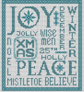 Xmas Sampler stitched view